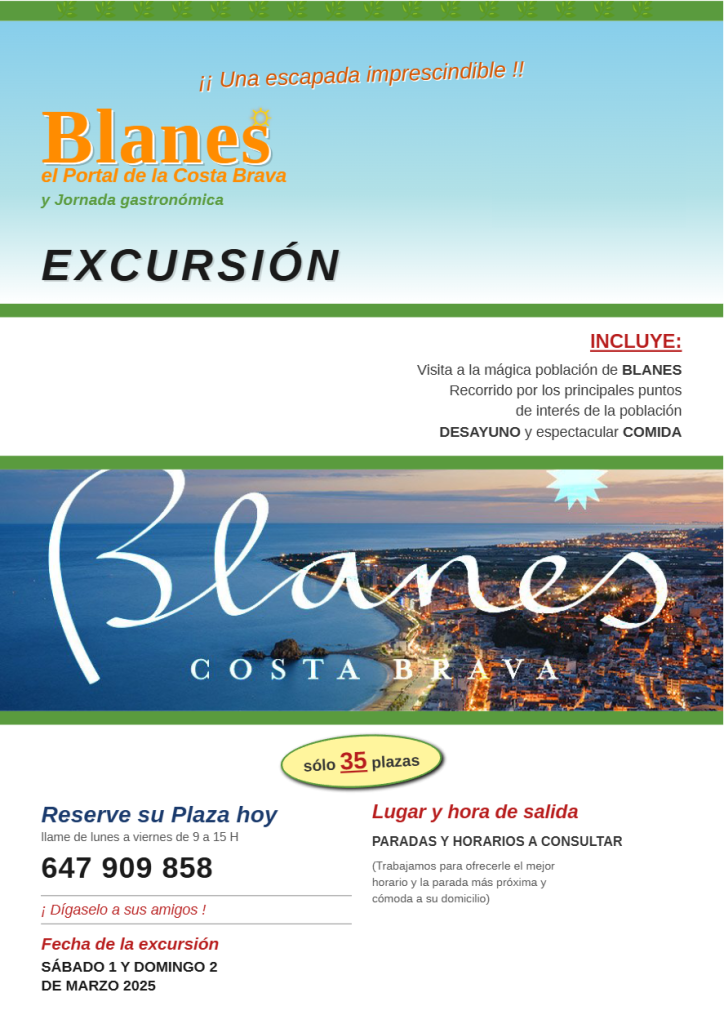 Excursió Malgrat Blanes