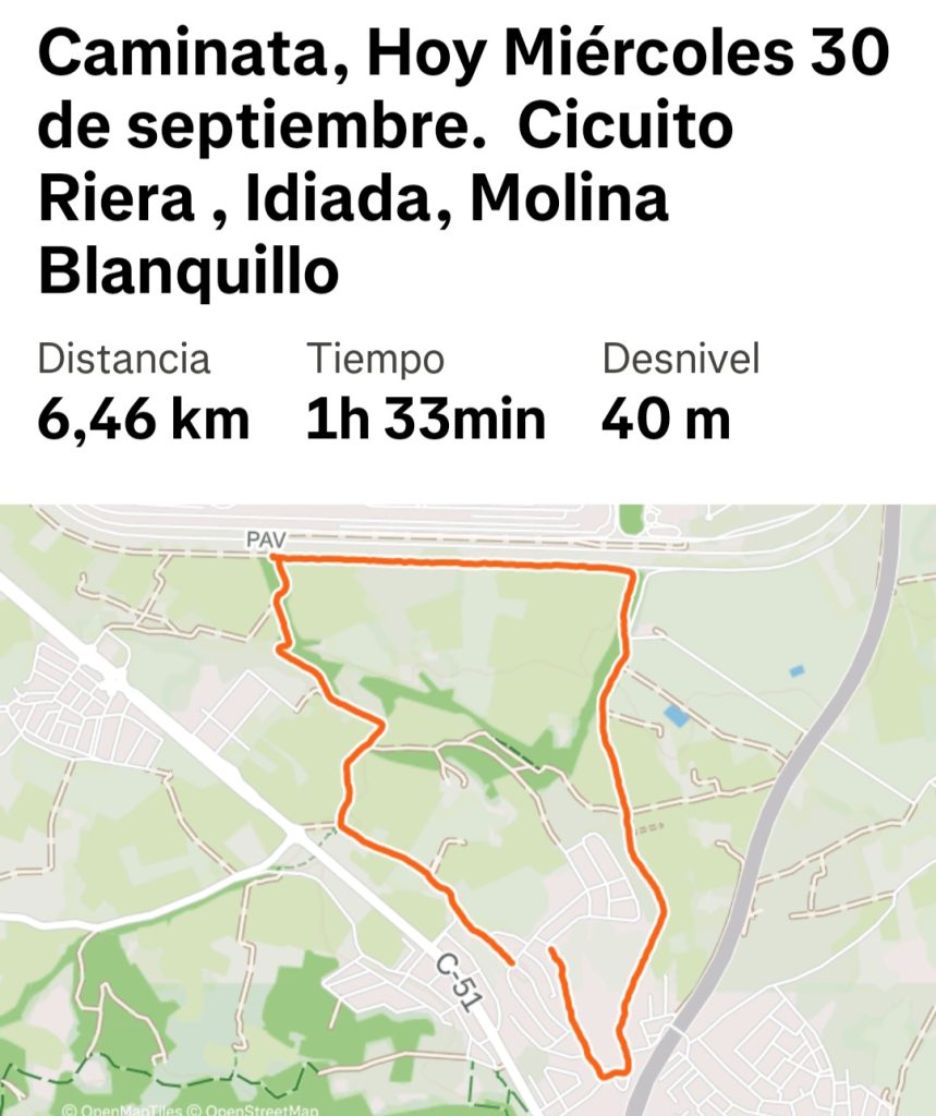 Caminata, miércoles 30 de septiembre de 2026 — foto 1 de 3