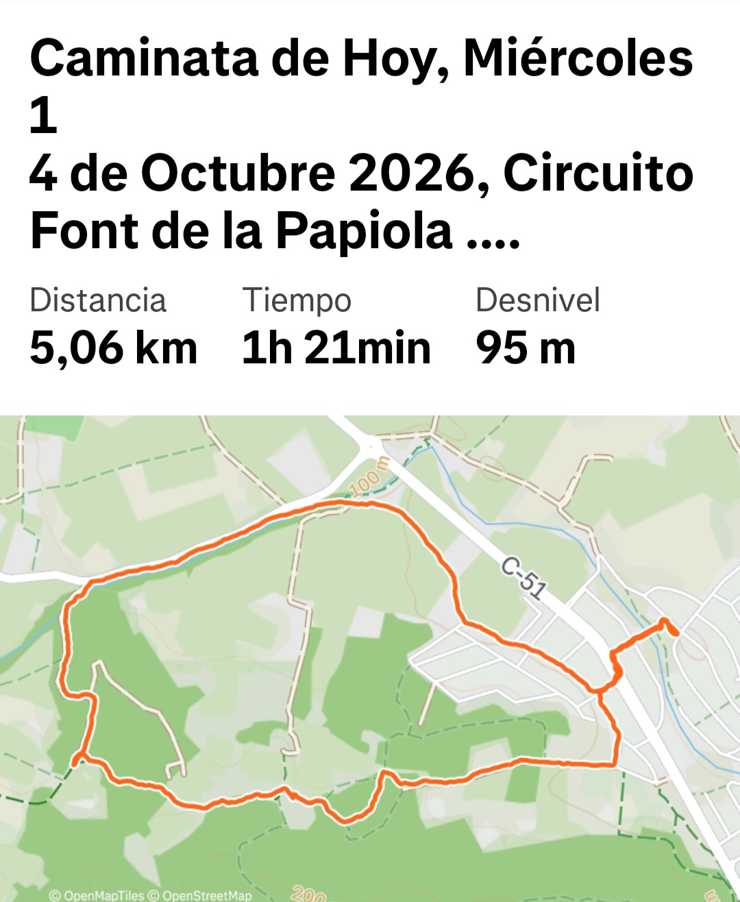 Caminata, miércoles 14 de octubre de 2026 — foto 1 de 3